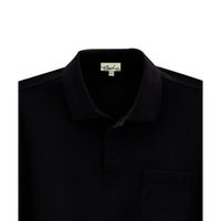 ビッグボーン商事 CAROL 205 長袖ポロシャツ ブラック LL（取寄品）