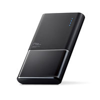 モバイルバッテリー 6000mAh 3A Type-C対応 A-Cケーブル付属 薄型 ブラック DE-M07-N6030BK エレコム 1個