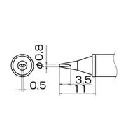 白光 T12ーWD08 こて先/0.8WD型 T12-WD08 1本(1個)（直送品）