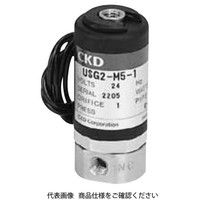 CKD 小形 直動式3ポート電磁弁 USG2ーM5ー2ーDC24V USG2-M5-2-DC24V 1個（直送品）