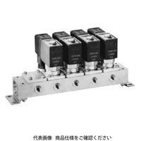 CKD 水用 直動式2ポート電磁弁 マニホールド(ジャスフィットバルブ) GFWB31-5-5-02C-3 1個（直送品）