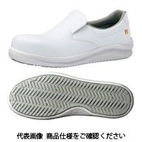 ミドリ安全 JSAA認定 耐滑 作業靴 スリッポン NHSー600 静電 ホワイト 25.5cm 2125097010 1足（直送品）