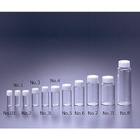 マルエム FCスクリュー管瓶 透明 100入 4.0ml 61-0143-47 1箱(100個)（直送品）