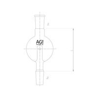 旭製作所 ロータリートラップ球 200mL 2580-5L2L 1個 62-2095-66（直送品）