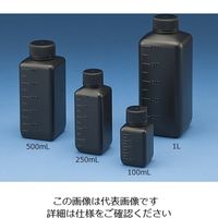 ニッコー・ハンセン Jボトル角型 細口 遮光 500ml 滅菌済 15-6303-55 1ケース(100個)（直送品）