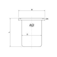 旭製作所 平底セパラ反応容器 3022-25/300A 1個 61-4718-02（直送品）