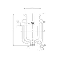 旭製作所 三重管式反応容器 3970-1000-M 1個 62-2115-72（直送品）