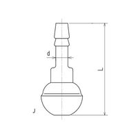 旭製作所 ボールジョイントホースコネクターメス 2316-E-12 1個 61-4705-01（直送品）