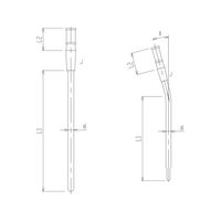 旭製作所 反応容器用温度計保護管 3380-4L-C-9 1個 62-2120-31（直送品）