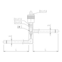 旭製作所 流量調整用ニードルバルブ Y形（ストレートタイプ） 芯棒材質:PTFE