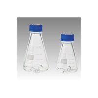 柴田科学 ねじ口振盪三角フラスコ 下部バッフル付 500mL 016460-500A 1箱（4個） 61-4410-57（直送品）