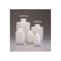 サーモフィッシャーサイエンティフィック 角型試薬ボトル HDPE 透明 2000mL 2007-0064JP 1パック(4本) 62-1611-50（直送品）