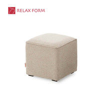 【車上渡し】RELAX FORM キューブモード スツール グレージュ 1脚（直送品）