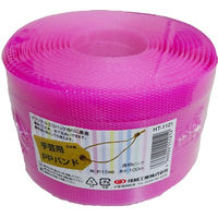 小巻PPバンド15mm×100m透明ピンク（透明カラー色） PPBAND15-100-CP 1セット（10巻） 信越工業（直送品）