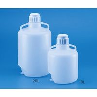 TARSONS 広口大型瓶 注出チューブ加工 LDPE製 10L 586380 1個 62-2932-29（直送品）
