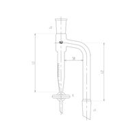 旭製作所 水分定量受器 コック付 PTFEコック 3656-25-4L 1個 62-2110-37（直送品）