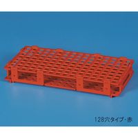 TARSONS ポリグリッドマイクロチューブスタンド 84本 赤 205120-R 1個 62-2938-53（直送品）