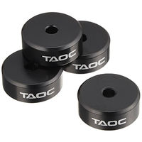 TAOC グラデーション鋳鉄インシュレーター マットブラック 直径550×高さ20mm TITE-13GS 1セット（8個入り）（直送品）
