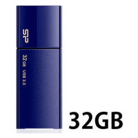 Silicon Power スライド式USB3.1メモリー 32GB ネイビー SP032GBUF3B05V1D 1本