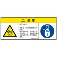 PL警告表示ラベル（ISO準拠）│放射から生じる危険:紫外線│IE0501521│注意│Sサイズ