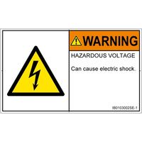 PL警告表示ラベル（ISO準拠）│電気的な危険:感電│IB0103002│警告│Sサイズ
