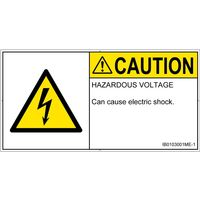 PL警告表示ラベル（ISO準拠）│電気的な危険:感電│IB0103001│注意│Mサイズ