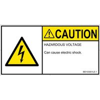 PL警告表示ラベル（ISO準拠）│電気的な危険:感電│IB0103001│注意│Lサイズ