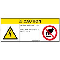 PL警告表示ラベル（ISO準拠）│電気的な危険:感電│IB0107521│注意│Sサイズ