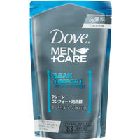 Dove MEN（ダヴメン）洗顔料 泡洗顔 クリーンコンフォート 詰替 110ml マイクロ泡で汚れを吸着 クリーミー泡！
