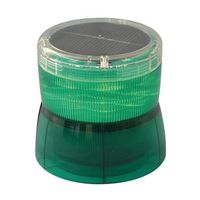 エスコ [ソーラー充電式] LED回転灯(緑) EA983FS-134 1個（直送品）