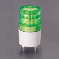 エスコ DC12~24V LED小型回転灯(緑) EA983FS-164 1個（直送品）