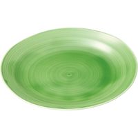 陶里 大皿 緑釉クシ目27cm丸皿 (2個入) tri-301228210（直送品）