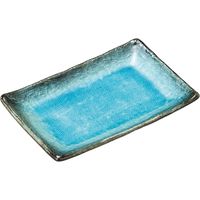 陶里 焼物皿 藍染ブルー焼物皿 (4個入) tri-304024626（直送品）