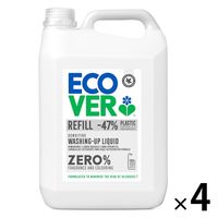 エコベール ゼロ 食器用洗剤（無香料・無着色）5L 1箱（4個入）大容量 業務用  ECOVER ジョンソン