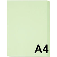 アスクル　カラーペーパー　A4　ライトグリーン　1冊（500枚入） オリジナル（わけあり品）
