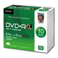 磁気研究所 データ用 DVD+R DL 8.5GB/片面二層 スリムケース10枚　 HDVD+R85HP10SC 1個