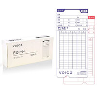 VOICE VT-1000専用タイムカード Eカード time_card_e 1箱（100枚入）