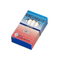 日本白墨工業 セラミックチョーク QーCT(10本入)白 61-6853-69 1セット(200本:10本×20組)（直送品）