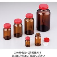 上園容器 規格瓶（広口） 茶褐色 24mL 1セット（50本） 2-4999-02（直送品）