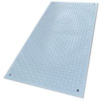 ウッドプラスチックテクノロジー イベント用樹脂製敷板 Wターフ 灰 1枚入り WT-GRA-1（直送品）