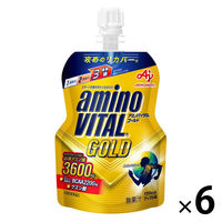 味の素 アミノバイタル ゼリー ドリンク GOLD アミノ酸 bcaa ビタミン 栄養補助食品 1セット（6個）
