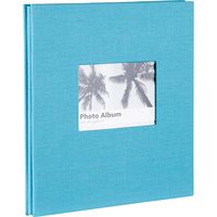 セキセイ ハーパーハウス ミニフリーアルバム〈フレーム〉 ターコイズブルー　２冊セット XP-1008-12 １セット（２冊入り）（直送品）