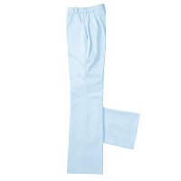 KAZEN レディススラックス 医療白衣 サックスブルー（水色） L 195-21（直送品）