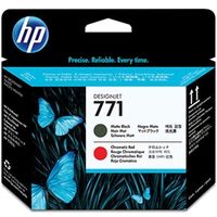 HP（ヒューレット・パッカード） 純正プリントヘッド HP771 マットブラック/クロムレッド CE017A 1個（直送品）