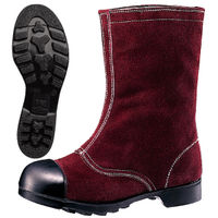 ミドリ安全 JIS規格 安全靴 耐熱 半長靴 W344 24.5cm 茶 1040040308 1足（直送品）