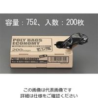 エスコ（esco） 70L ごみ袋（黒/不透明/200枚） 1箱（200枚） EA995AD-56（直送品）