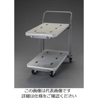 エスコ 810x480mm/200Kg 運搬車(二段式/プラスチック製) EA520P-12 1台（直送品）