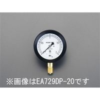 エスコ G 3/8”/ 75mm/0ー 10MPa 密閉型圧力計 EA729DP-100 1個（直送品）