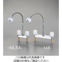 エスコ 2ハンドル混合栓(シャワー付) EA468CN-34B 1個（直送品）