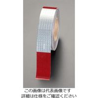 エスコ（esco） 50mmx45m 警告反射テープ（赤/白） 1巻 EA983G-40（直送品）